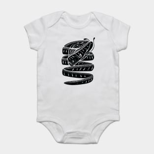 Oarfish - black Baby Bodysuit
